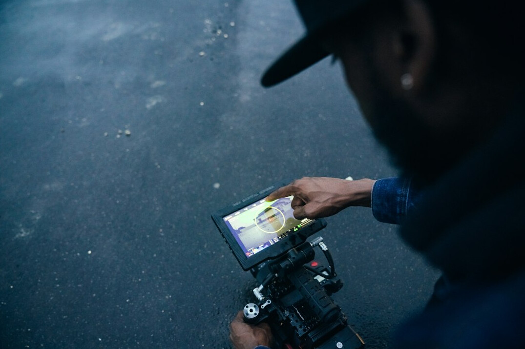 detective reviewing footage