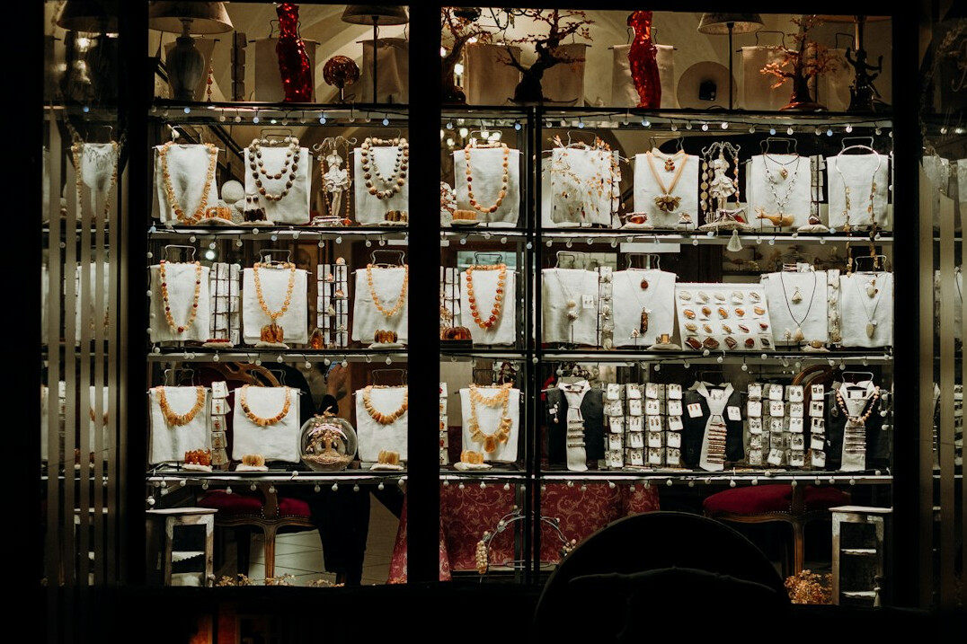 jewelry store display case