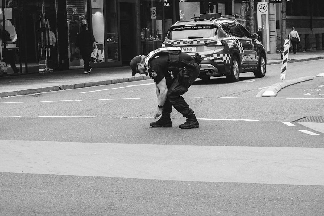 detective arresting suspect