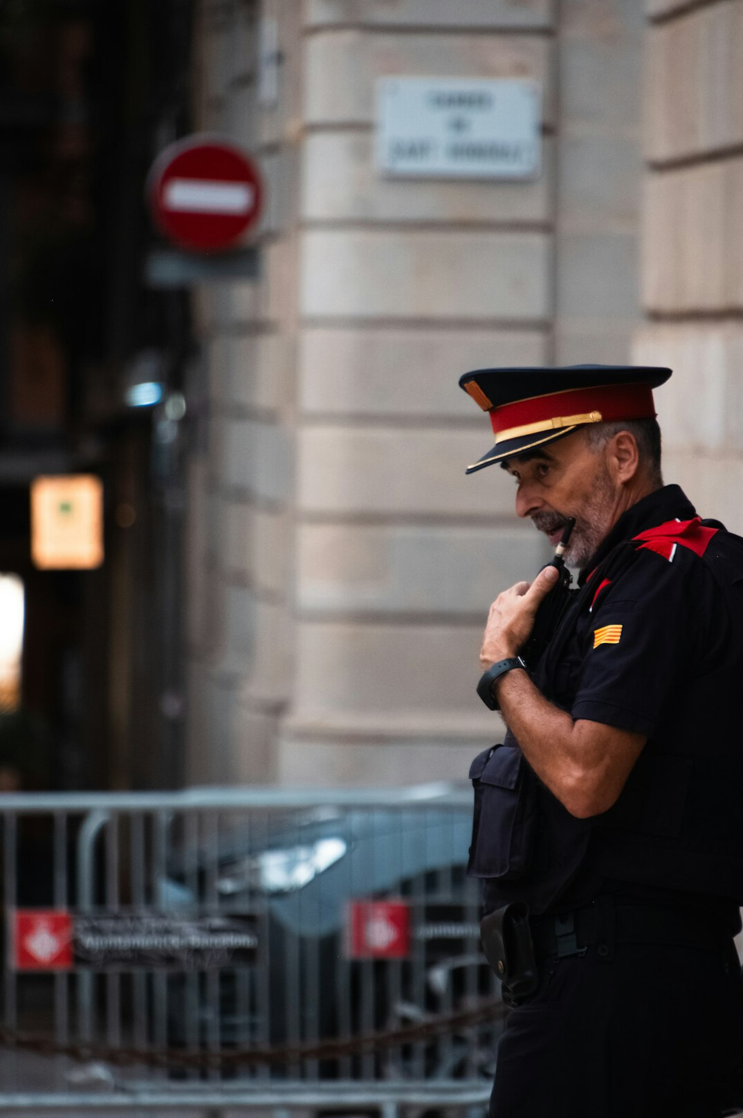 store detective watching shoppers